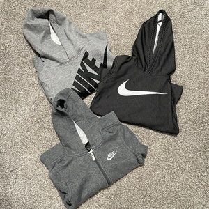 3 Boys’ Nike Hoodies
